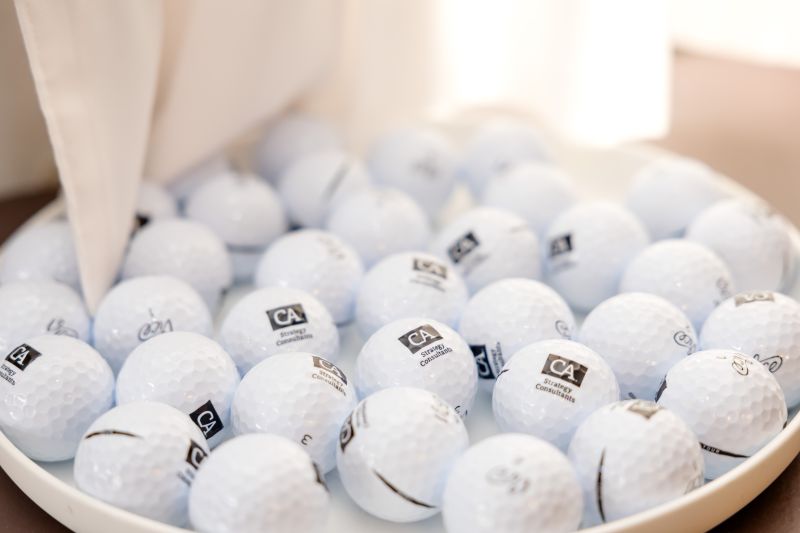 CA-Golfbälle als Giveaway